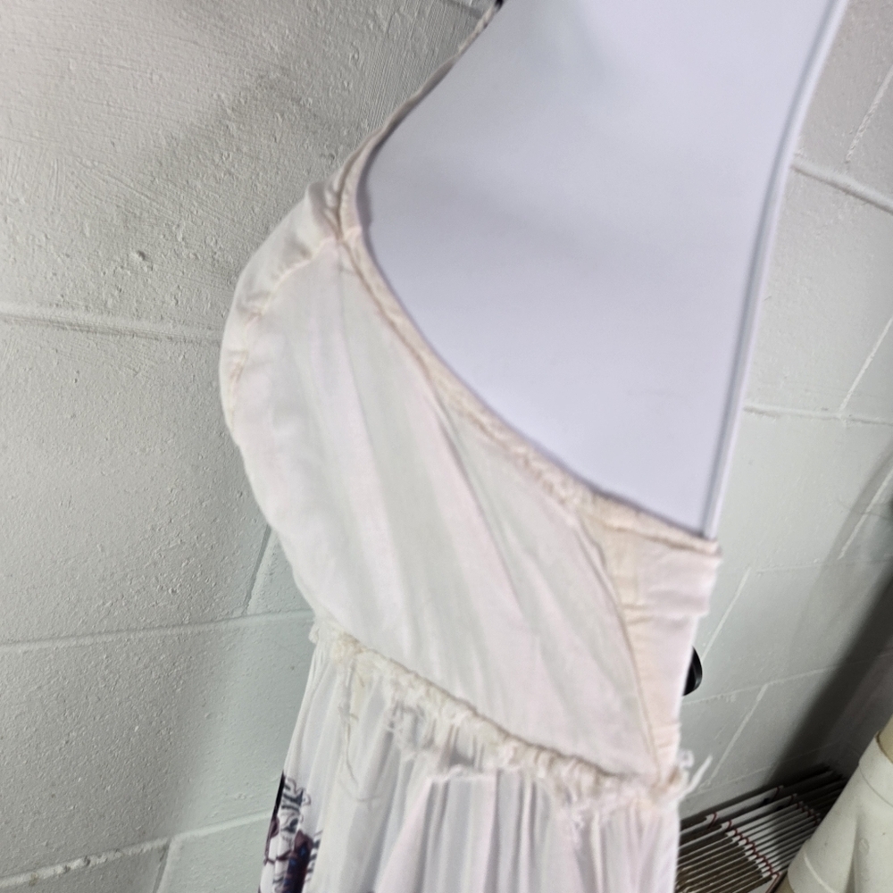 Free People Babydoll Maxi in White Cream Combo cottagecore coquette HTF RARE - Picture 8 of 11